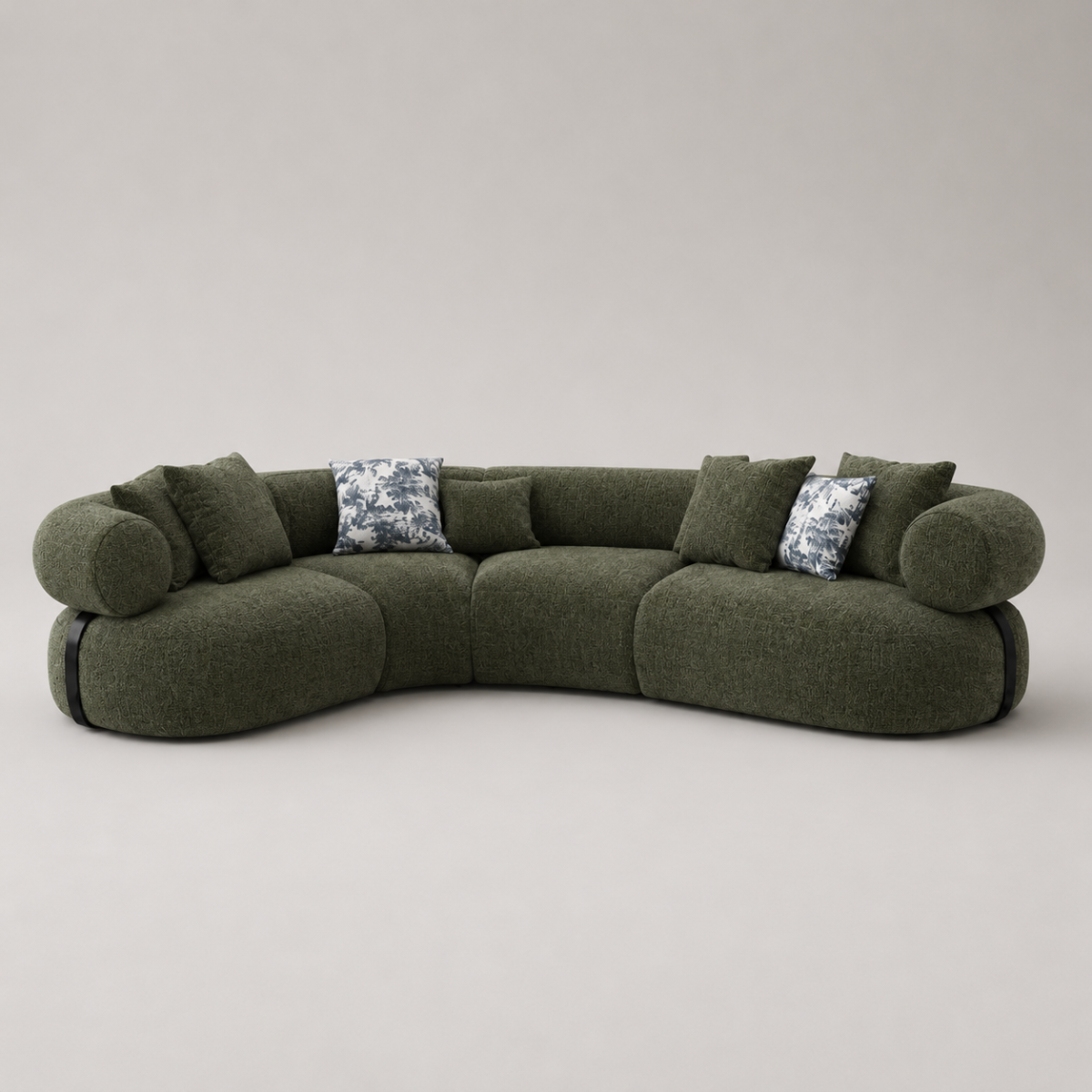 Canape Angle Gauche Hera Coloris Vert Olive